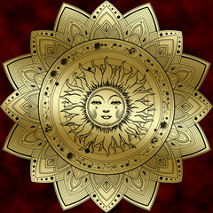 Sun Mandala Design