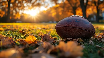 Autumn Football in Park