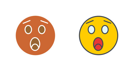 Astonished Face Icon Design