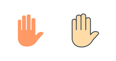 Raising Hands Icon Design