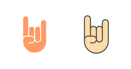 Sign of the Horns Icon Design