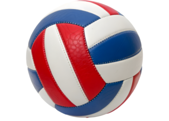 Volleyball ball isolated transparent background Generative Ai.
