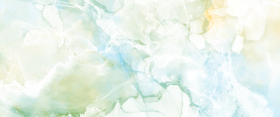 Marble texture vector background. Abstract colorful watercolor illustration for cards, flyers, poster, banner. Stone wall. Tile. Premium painted template for interior design. Brushstrokes and splashes