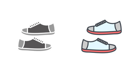 Toddler Shoes Icon Design