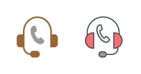 Support Hotline Icon Design