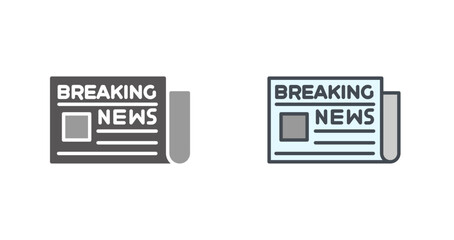 Breaking News Icon Design