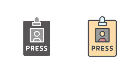 Press Pass Icon Design