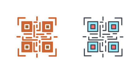 QR Code Reader Icon Design