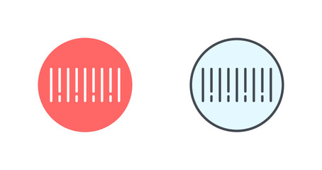 Barcode Sticker Icon Design