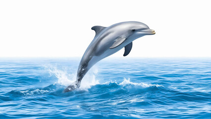 Fototapeta premium Dolphin Jumping Out of the Ocean