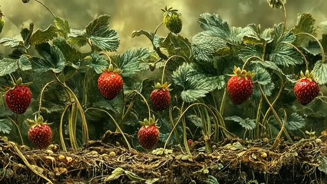 Luscious Strawberry Patch: A Garden Delight