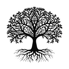 tree silhouette vector