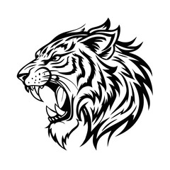 tiger head vector