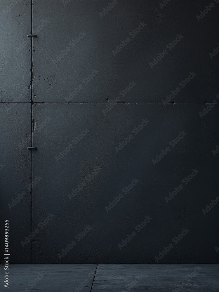 Poster A Dark, Rough Concrete Wall Serves As A Textured Background For Designs In A Web Banner Format With Ample Space To Spare.