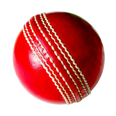 cricket ball isolated on white background PNG , AI GENERATED