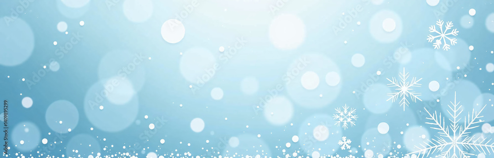 Poster a light blue and white christmas background features a new year abstract pattern with snowflakes, fr