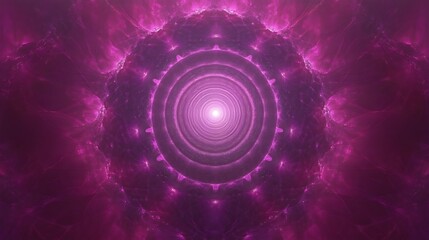 Obraz premium Abstract Purple Cosmic Vortex Energy Tunnel