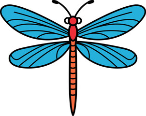 single icon of a dragonfly