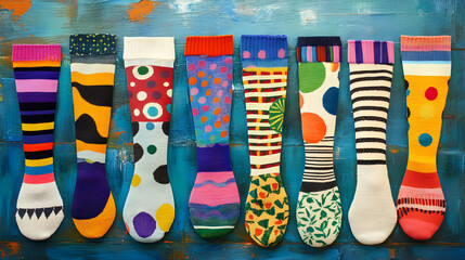 Whimsical Knee-High Socks: A Splash of Color and Creativity in Everyday Fashion