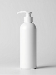 Blank white mockup of commercial cream packaging