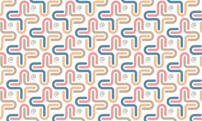 Vector seamless pattern. Modern stylish abstract texture. Repeating geometric pattern from striped elements
