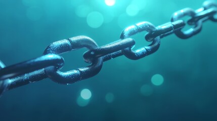 A futuristic blockchain-based business ecosystem where smart contract execution is visualized