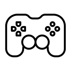 controller outline icon. hobby black line illustration.