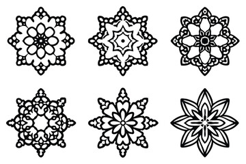 lace overlay line art delicate floral pattern design