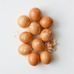 eggs isolated on white