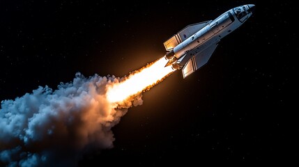 Obraz premium Rocket Launch Space Exploration Technology Innovation