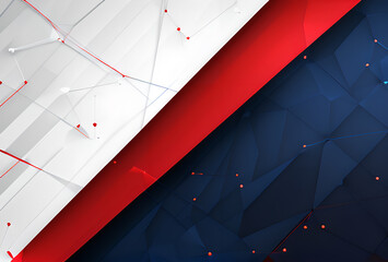 Modern sport white red blue grunge brush texture and pattern background surface texture.high quality,generative AI