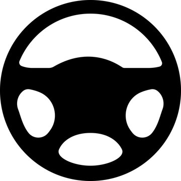 recommend clip art: Car, automobile steering or driving wheel flat icon isolated on transparent background.