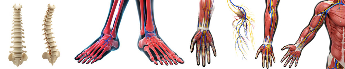 Human Anatomy Muscular Nervous and Circulatory System Set

