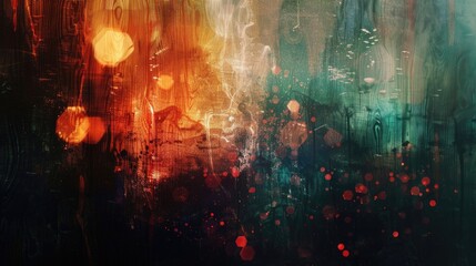 Naklejka premium Abstract vibrant color wave blurry express the energetic particle. Seamless vague texture of vividness hue convey sense of blur view and bokeh style scene perfect for effect and graphic design. AIG51.