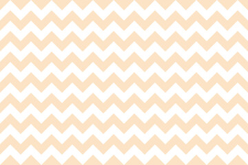Fototapeta premium Bisque and white color Zig zag seamless pattern.
