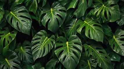 Obraz premium close up of green leaves