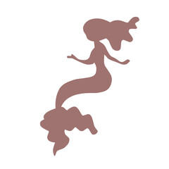 Colored Mermaid Vector Icon