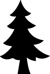 Christmas Tree icon in flat style. vector For apps and Website. isolated on transparent background 
