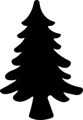 Christmas Tree icon in flat style. vector For apps and Website. isolated on transparent background 