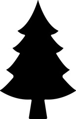 Christmas Tree icon in flat style. vector For apps and Website. isolated on transparent background 