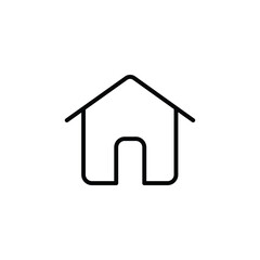 Home line icon. House line icon. property icon vector isolated on white background