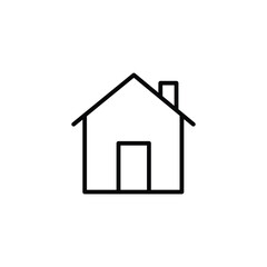 Home or house line icon vector isolated on white background