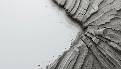 Exploring the intricate patterns of natural formations coastal area abstract art modern aesthetic aerial view nature's geometry