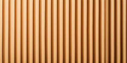 A textured wooden surface featuring vertical grooves in a warm brown tone, creating a modern and natural aesthetic.