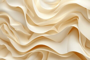 Obraz premium Abstract beige color wave flowing express the energetic signal. Seamless texture of vividness curve swirling convey sense of harmony and wonderful scene perfect for effect and graphic design. AIG51.