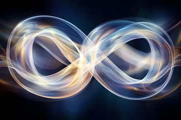 Fototapeten Mystical Theme of Entangled Photon Pairs as Light Knots   © YouAreBeautiful