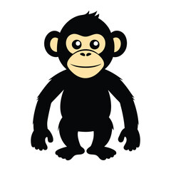 Cartoon Monkey Smiling