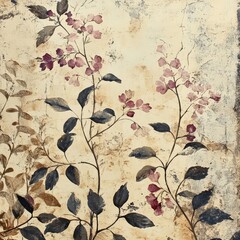 grunge floral background