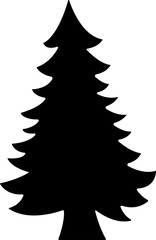 Christmas Tree icon in flat style. vector For apps and Website. isolated on transparent background 