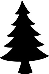 Christmas Tree icon in flat style. vector For apps and Website. isolated on transparent background 